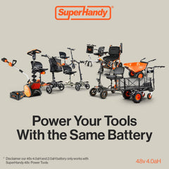 SuperHandy 48V 4Ah Lithium Ion Battery - For 48V Battery Systems - GUT138-FBA