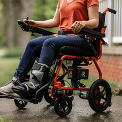 SuperHandy GoRide 2 Electric Wheelchair - 48V 2Ah Battery, 330Lbs Max Weight - GUT166