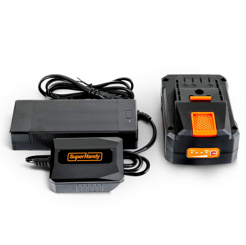 SuperHandy 48V 2Ah Battery with Charger, Fast Charging, Impact-Resistant Case – Compatible with Mobility Scooters, Augers, and More - GUT174-FBA