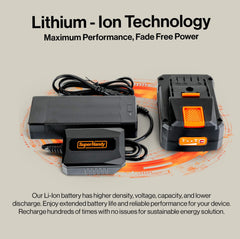 SuperHandy 48V 2Ah Battery with Charger, Fast Charging, Impact-Resistant Case – Compatible with Mobility Scooters, Augers, and More - GUT174-FBA