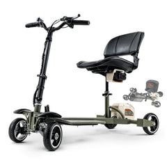 SuperHandy Passport Pro Mobility Scooter - Foldable, 48V Li-Ion Battery, 330lbs Load - GUT164